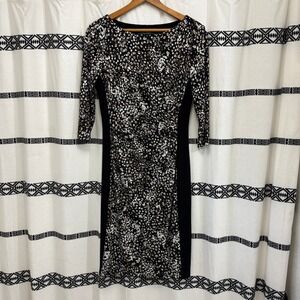 Lauren Ralph Lauren Animal Print Dress Size 6 – Sheath, Stretch,‎ 3/4 Sleeve